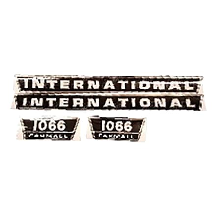 Aftermarket FA606S Hood Decal Set Fits Case IH Fits International Tractor 1066 MAE30-1020